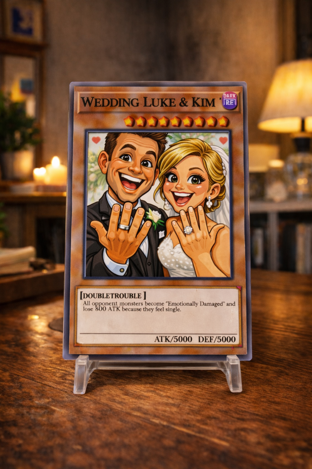 wedding yugioh card Custom Trading Card – Personalized Yugi Card